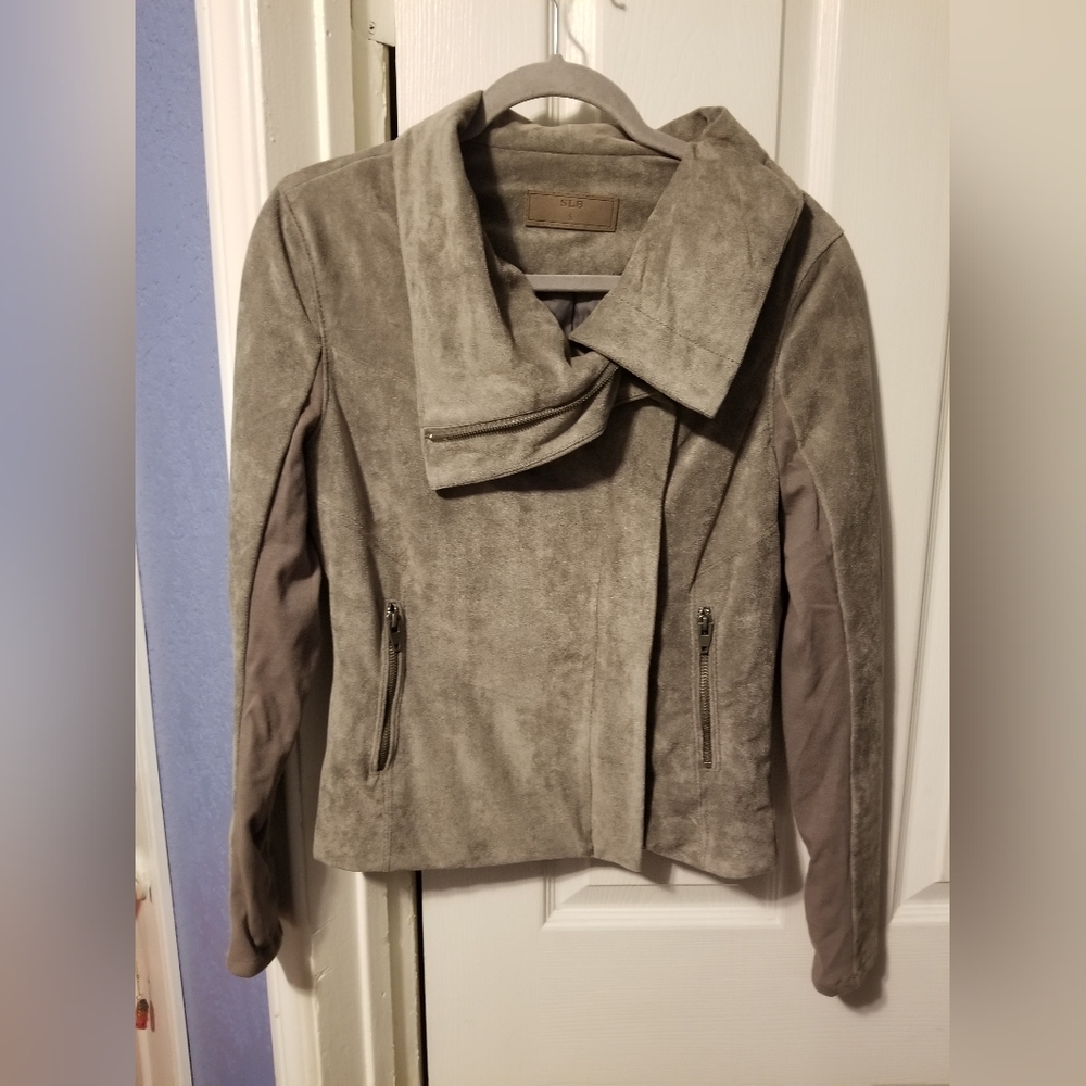 SL8 Faux Leather Jacket Women's Size Small Color Light Brown